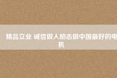 精品立業(yè) 誠(chéng)信做人勵(lì)志做中國(guó)最好的電機(jī)
          