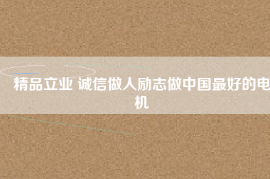 精品立業(yè) 誠(chéng)信做人勵(lì)志做中國(guó)最好的電機(jī)
          