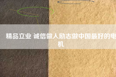 精品立業(yè) 誠(chéng)信做人勵(lì)志做中國(guó)最好的電機(jī)
          