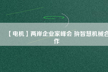 【電機(jī)】?jī)砂镀髽I(yè)家峰會(huì) 拚智慧機(jī)械合作
          