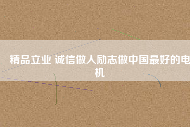 精品立業(yè) 誠(chéng)信做人勵(lì)志做中國(guó)最好的電機(jī)
          