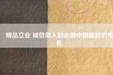 精品立業(yè) 誠(chéng)信做人勵(lì)志做中國(guó)最好的電機(jī)
          