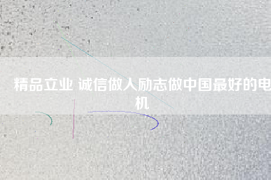 精品立業(yè) 誠(chéng)信做人勵(lì)志做中國(guó)最好的電機(jī)
          