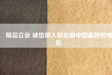 精品立業(yè) 誠(chéng)信做人勵(lì)志做中國(guó)最好的電機(jī)
          